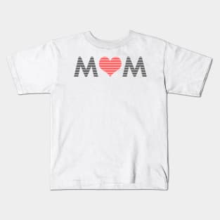 Mom - heart - love - mother - red. Kids T-Shirt